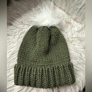 Express Knit Beanie with Pom Pom